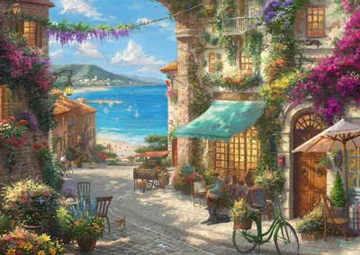 Obrázek produktu pro Puzzle Schmidt - Kavárna na italské riviéře, 1000 dílků