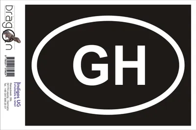 Produktbild von Aufkleber / Autoaufkleber - JDM / Die cut / Auto / OEM - Ghana GH - 110x60 mm pink - Heckscheibe / Heckscheibenaufkleber
