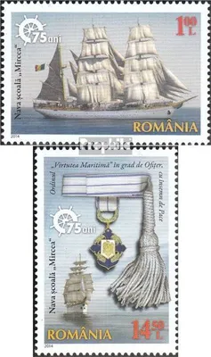 Produktbild von Briefmarken Rumänien 2014 Mi 6816-6817 (kompl.Ausg.) postfrisch Segelschulschiff