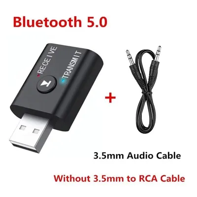 Produktbild von Bluetooth 5.0 Sender & Empfänger, AUX/RCA/USB, für TV, Auto, Lautsprecher, Kopfhörer, ohne RCA-Kabel