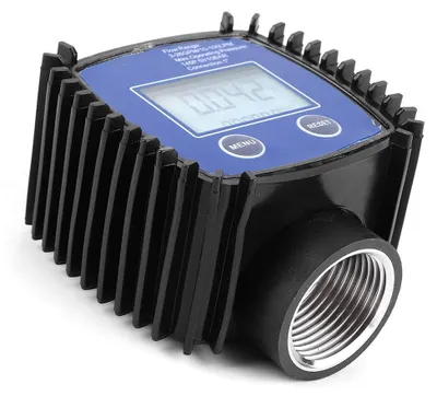 Produktbild von Digitaler Durchflussmesser, 5-120 l/min, 1-Zoll-Turbinendurchflussmesser mit LCD-Anzeige, Kraftstoffdurchflussmesser mit 1% Genauigkeit für chemische Flüssigkeiten