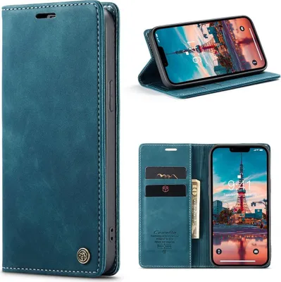 Produktbild von iPhone 15 Hülle - CaseMe 013 Klapphülle - Blau