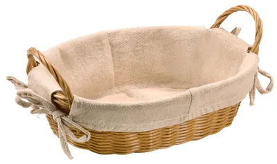 Produktbild von Kesper Brotkorb mit Stoff - Kunststoff - 30 x 20 x H9 cm