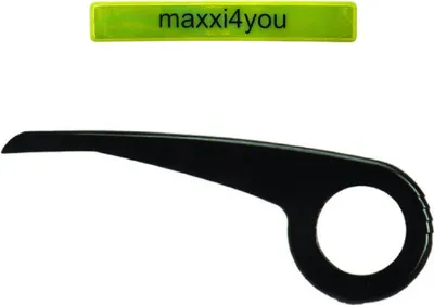 Produktbild von Hebie Fahrrad Kettenschutz 342 Ø 180 mm 38 Zähne Schwarz inkl. maxxi4you Reflexband