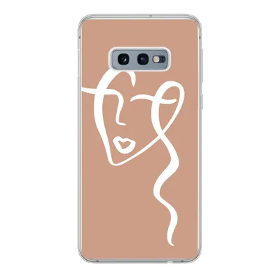 Produktbild von MuchoWow® Handyhülle Schutzhülle Hülle für Samsung Galaxy S10e Frau - Gesicht - Abstrakt Silikon Softcase Handy Hülle - Handy