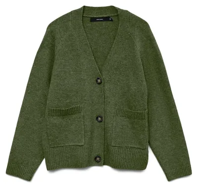 Zdjęcie produktu dla Vero Moda 10320457_1714_1148952_65, Sweter rozpinany, Damski, Zielony, M, Wash with similar colours; Wash with similar colours, Flat drying, Nie wybielać