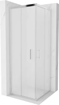 Immagine prodotto di Mexen Rio cabina doccia quadrata 70 x 70 cm, satinata, cromo - 860-070-070-01-30