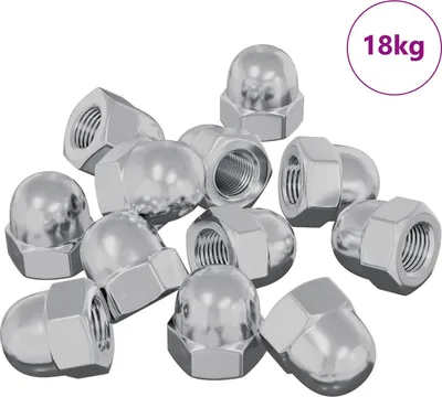 Zdjęcie produktu dla Hex Orzechy żołędziowe 3913 pcs Srebrny Metal