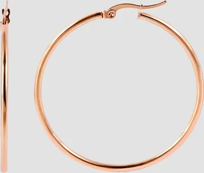 Produktbild von Akzent Creolen, Edelstahl, roségoldfarben