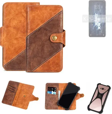 Produktbild von K-S-Trade Handyhülle Schutzhülle Bookstyle Case Wallet-Case kompatibel mit Xiaomi Black Shark 5 Pro Cover Klapphülle Kantenschutz Smartphone