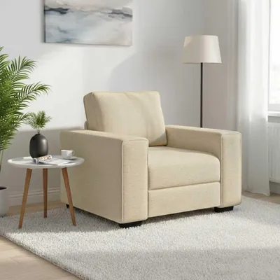 Produktbild von Sessel in Creme aus Stoff, 100 x 77 x 82 cm