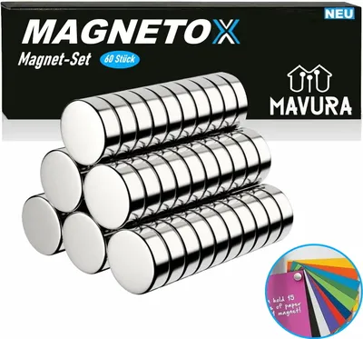 Produktbild von Magnesy neodymowe MAGNETOX Zestaw mini magnesów tarcze magnetyczne