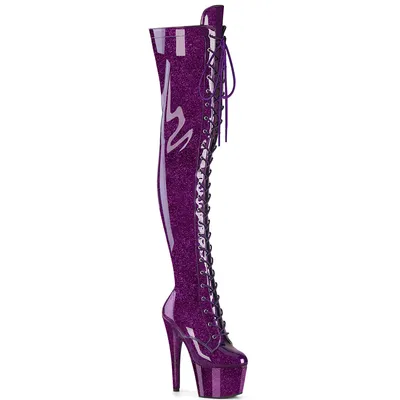 Produktbild von ADORE-3020GP Damen Boots von Pleaser, Lila Lack , EU 40, US 10