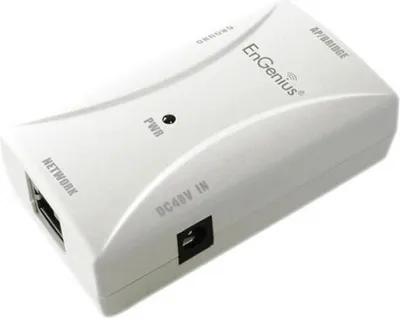 Produktbild von PoE-Injektor Gigabit 48V mit Netzteil für Ethernet-Geräte