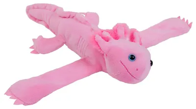 Productafbeelding van Wild Republic Axolotl knuffel, met klikbandje, cadeau voor kinderen, pluche speeltje, vulling van gerecyclede plastic flessen, 20 cm