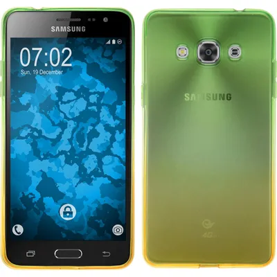 Produktbild von PhoneNatic Case kompatibel mit Samsung Galaxy J3 Pro - Design:03 Silikon Hülle Ombrè + 2 Schutzfolien