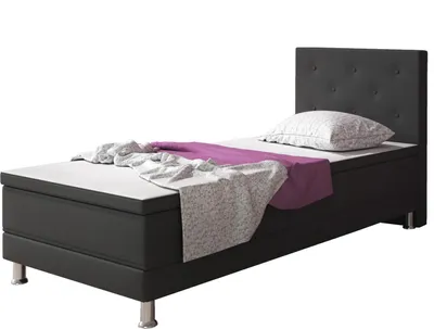 Produktbild von Inter Handels Boxspringbett Esra, 90x200, Anthrazit