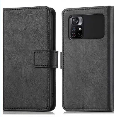 Zdjęcie produktu dla imoshion Luxe Bookcase dla Xiaomi Poco M4 Pro 5G - Czarny