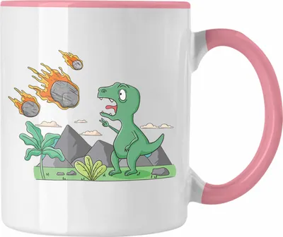 Produktbild von Trendation - Dinosaurier Tasse Grafik Geschenk Lustig (Rosa)