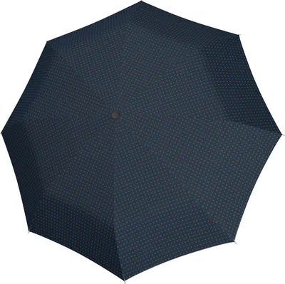 Produktbild von Knirps Taschenregenschirm Regenschirm T.205 Duomatic Twocross Ecorepel Sea dunkelblau