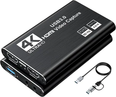Imagen del producto de Tarjeta de captura de video XIIXMASK, tarjeta de captura de audio y video, USB 3.0, salida de bucle HDMI 4K