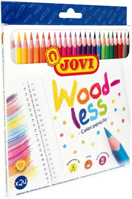 Obrázok produktu pre Jovi Non-Wooden Triangular Pencils Sada farebných ceruziek 24 ks