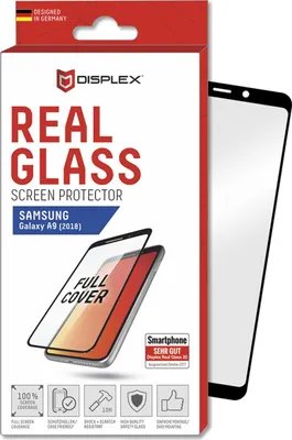 Produktbild von Displex 01030, Samsung, A9 (2018), Kratzresistent, Schwarz, Transparent