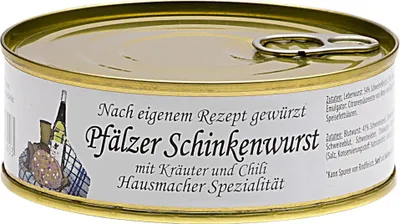 Produktbild von Pfälzer Schinkenwurst mit Kräutern & Chili – Hausmacher Spezialität 200 g