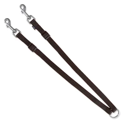 Obrázok produktu pre TRIXIE 20111, Pes, Dvojitá vôdzka, Čierna, Remienok, Nylon, 0,7 m