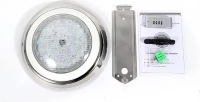Image de Lampe LED pour piscine - Lampe submersible - 12 V CA - 54 W - IP68 étanche - Blanc