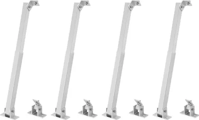 Immagine prodotto di Supporto per pannelli solari - Angolari di montaggio regolabili - 2 coppie - Portata 100 kg - Inclinazione 15-30° - Per camper, balcone, tetto, parete