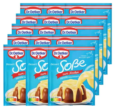 Image de Sauce de cuisson saveur vanille Dr. Oetker, paquet de 15 (15 x 51 g)