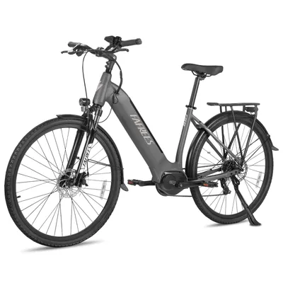 Produktbild von E-Bike 27,5 Zoll Rostfreie Aluminiumlegierung Mittelmotor BAFANG bis zu 100 - 120 km Wasserdicht IPX4 City Pedelec 65 N.m Herrenfahrrad 7 Gang, Grau