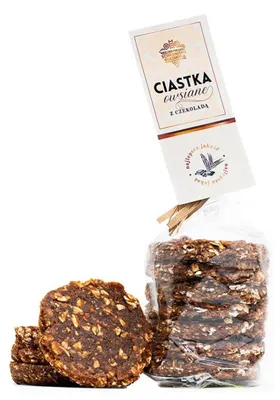 Image de Biscuits aux flocons d'avoine et au chocolat, 180g - Schronisko Bukowina