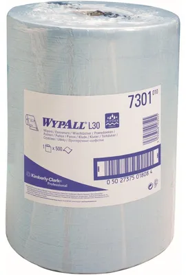 Produktbild von Wischtücher Wypall L20 Extra+ 2-lagig 38x33cm Großrolle blau