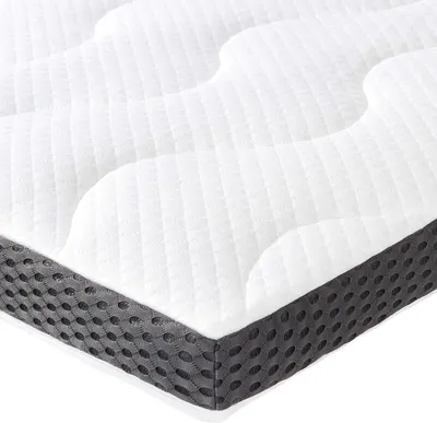 Imagen del producto de Colchón de látex viscoelástico - 160 x 200 x 7 cm - Con correas de sujeción - Funda desmontable y lavable