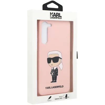 Zdjęcie produktu dla Etui Karl Lagerfeld Ikonik Silicone do Samsung Galaxy S23+ różowy