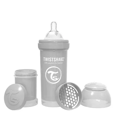 Obrázok produktu pre Twistshake - Detsk faa proti kolike 260 ml, vhodn do umvaky riadu, siv