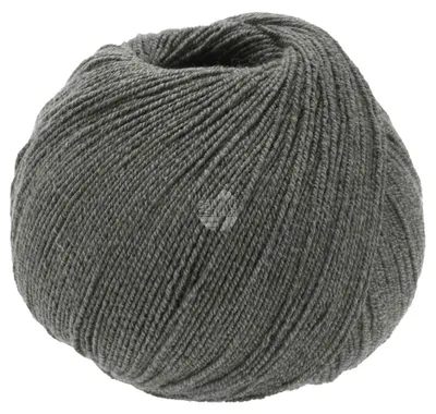 Produktbild von Lana Grossa - Meilenweit 100g Baumwolle Bamboo 0015 dunkelgrau