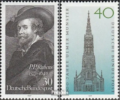 Produktbild von Briefmarken BRD (BR.Deutschland) 1977 Mi 936,937 (kompl.Ausg.) postfrisch 400.Geburtstag von Rubens