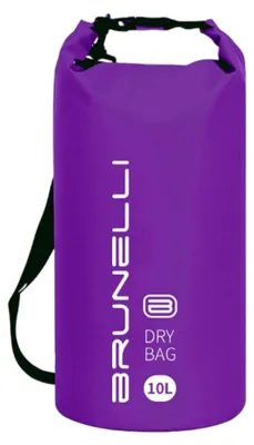 Produktbild von BRUNELLI 10L Dry Bag Wasserdichter Seesack Rucksack Packsack Trockensack mit Schultergurt - Farbe: Lila