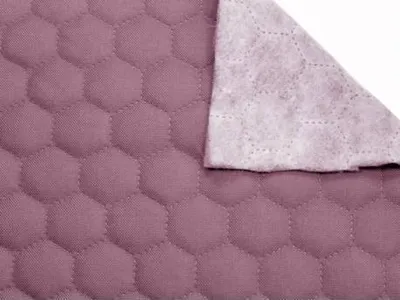 Obrázek produktu pro Prošev starorůžová, vzor plástev,  metráž, látka  / 50cm