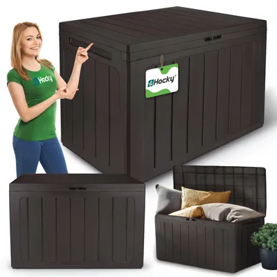 Obrázek produktu pro Zahradní truhla úložný box na balkon 190L hnědá