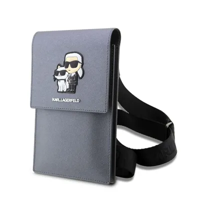 Produktbild von Karl Lagerfeld Wallet bag Wallet tas Saffiano K&C NFT - Silver