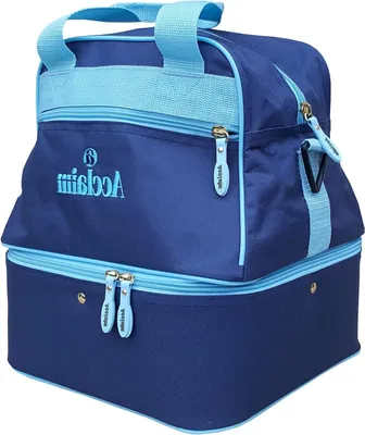 Productafbeelding van Bowling Tas - Sporttas Bowls - Sportuitrusting Vervoeren - Waterproof Nylon Materiaal - Voor 4 Bowls - Blauw