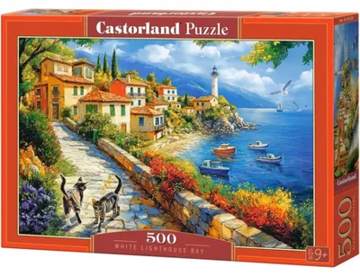 Zdjęcie produktu dla Puzzle 500 White Lighthouse Bay B-54237