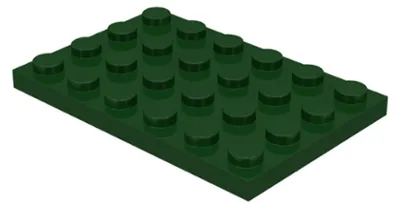 Imagen del producto de 2 placas LEGO de 4 x 6 (3032) – Piezas individuales