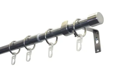 Produktbild von Gardinia Cap 1-Lauf Ø 19/16 mm edelstahl-optik 120-190 cm
