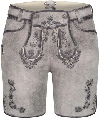 Produktbild von Lederhose kurz Tiana M in Silber von Nübler, Größe:38