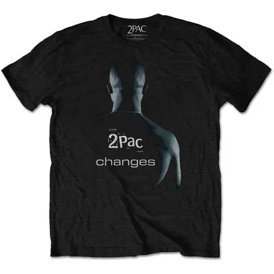 Produktbild von Tupac - Änderungen Herren Medium T-Shirt - Schwarz